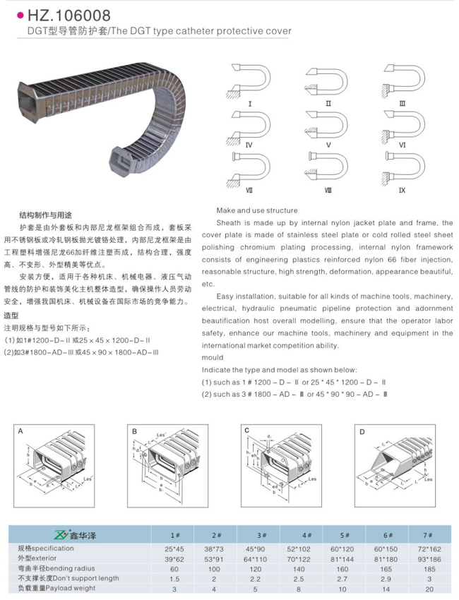 DGT型導(dǎo)管防護套